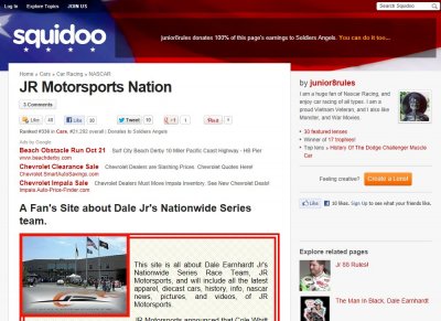 Www.squidoo.com JR Motorsports Med 